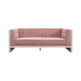 Vogue 3 Seat Pink Velvet Sofa