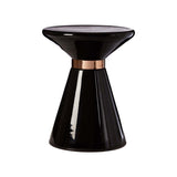 Martini Black Glass Side Table