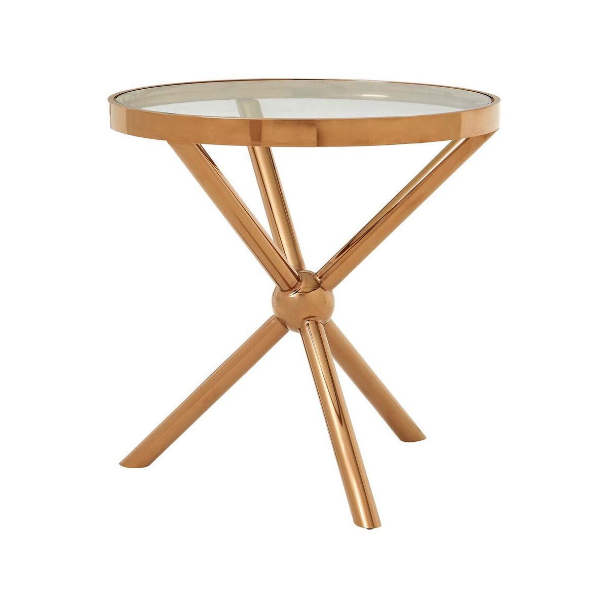 Novo Round Rose Gold Side Table