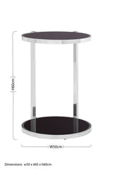 Novo Side Table With Rounded Base