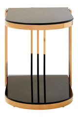Novo Rose Gold U Shaped Side Table