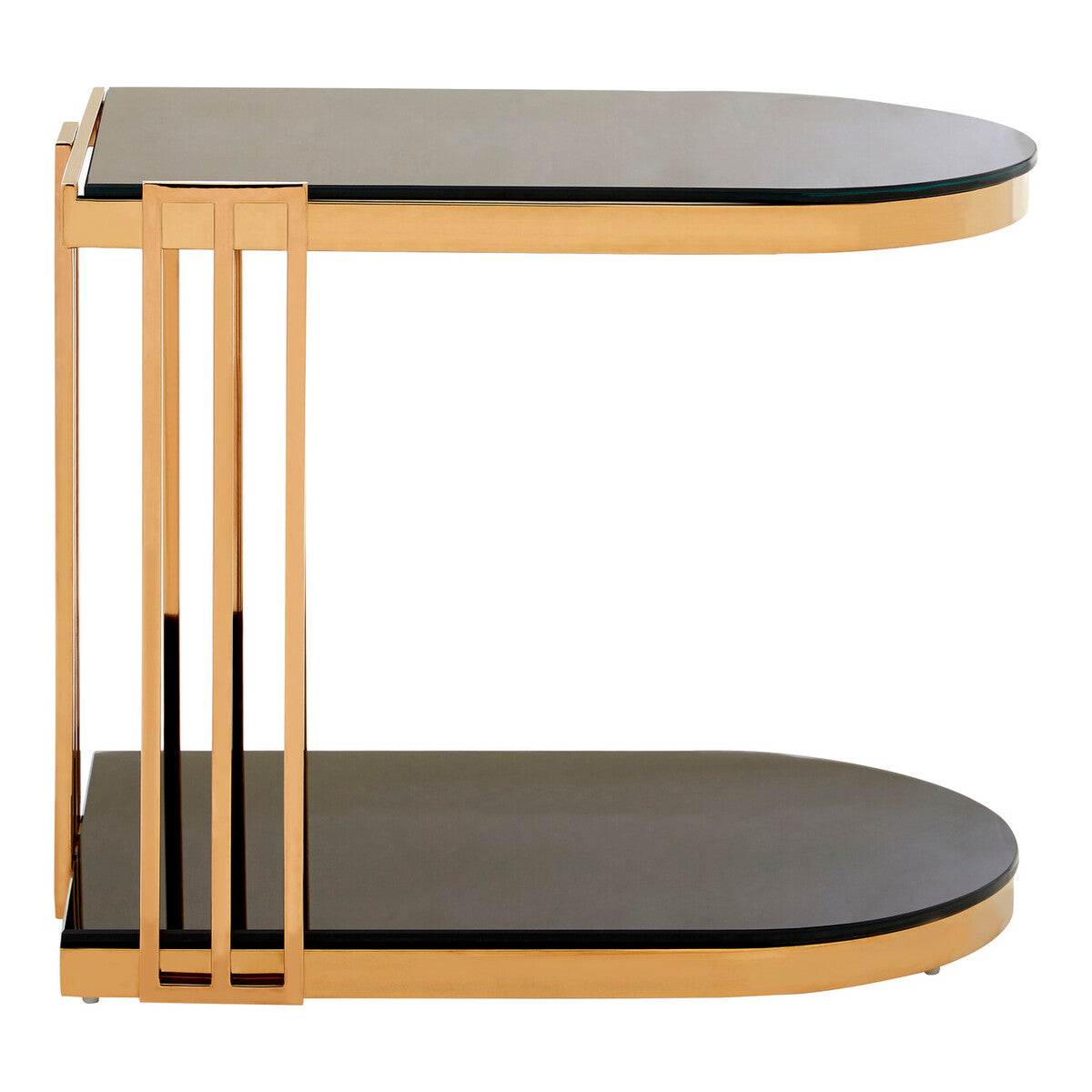 Novo Rose Gold U Shaped Side Table