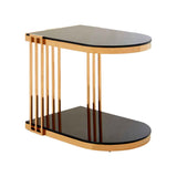 Novo Rose Gold U Shaped Side Table