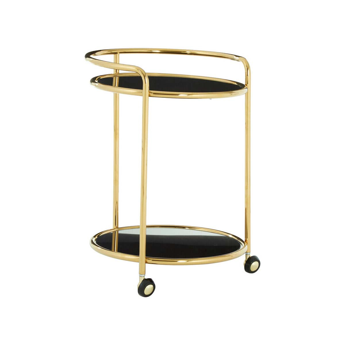 Novo Round Gold Finish Trolley