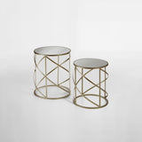 Avantis Set Of 2 Swirl Frame Tables