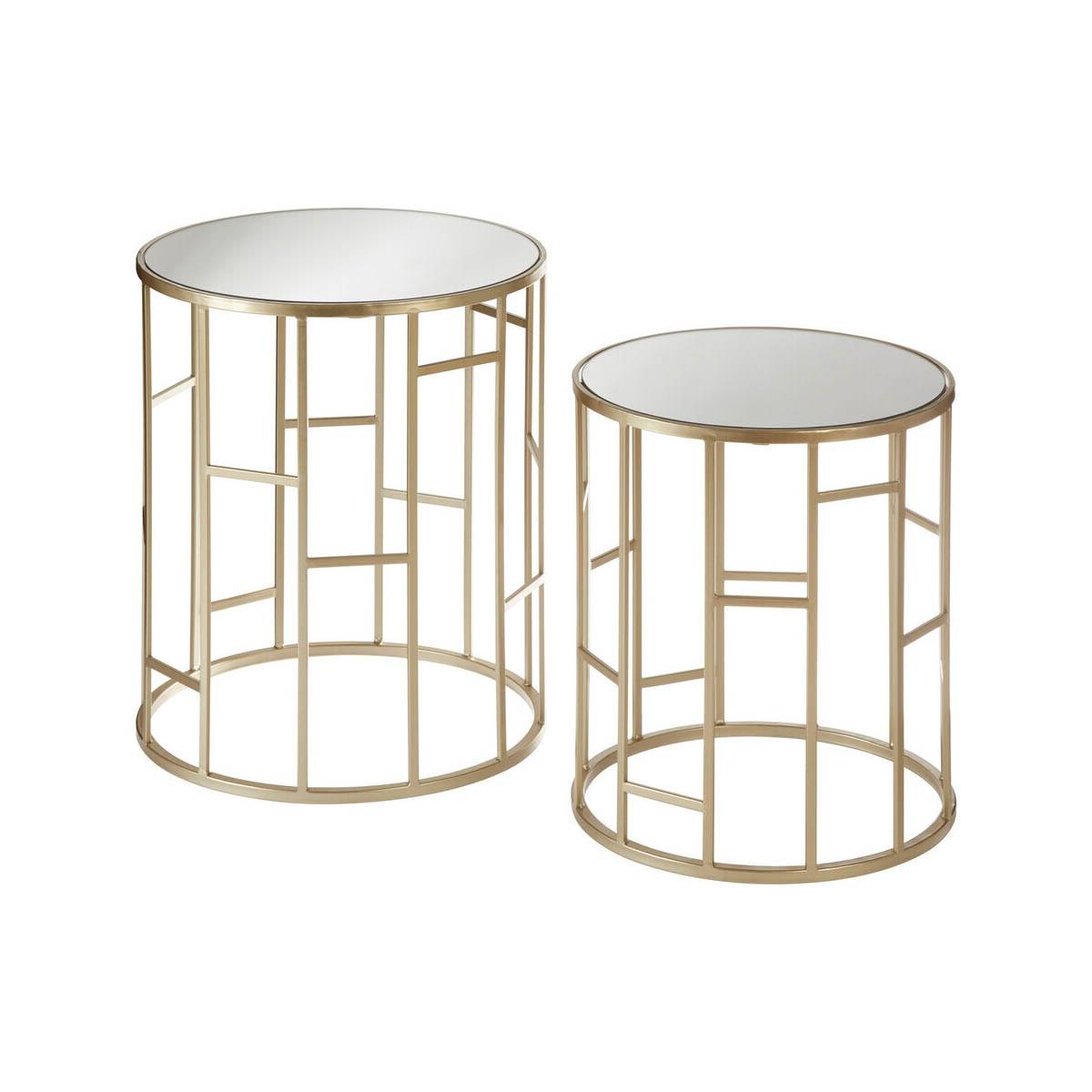 Avantis Set Of 2 Asymmetrical Frame Tables