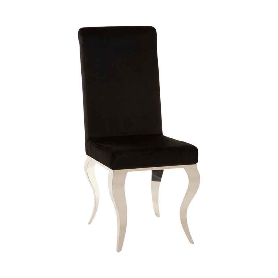 Eliza Dining Chair With Silver Frame