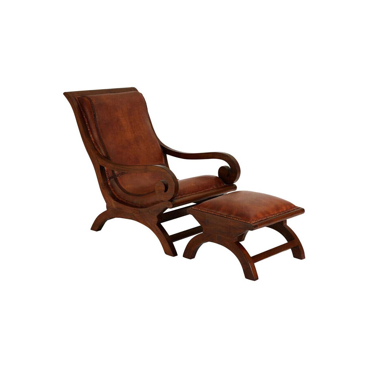 Inca Chair With Footstool