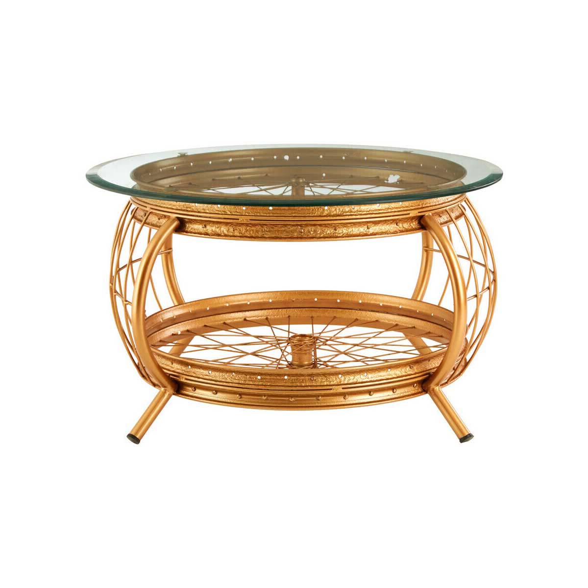 Mantis Gold Finish Coffee Table