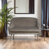 Louxor Grey Velvet Sofa