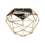 Relic Dark Petrified Wood Side Table