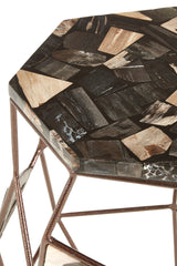 Relic Side Table With Asymmetric Frame