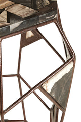 Relic Side Table With Asymmetric Frame