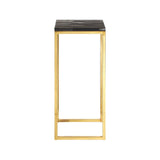 Relic Dark Petrified Wood Pedestal Table