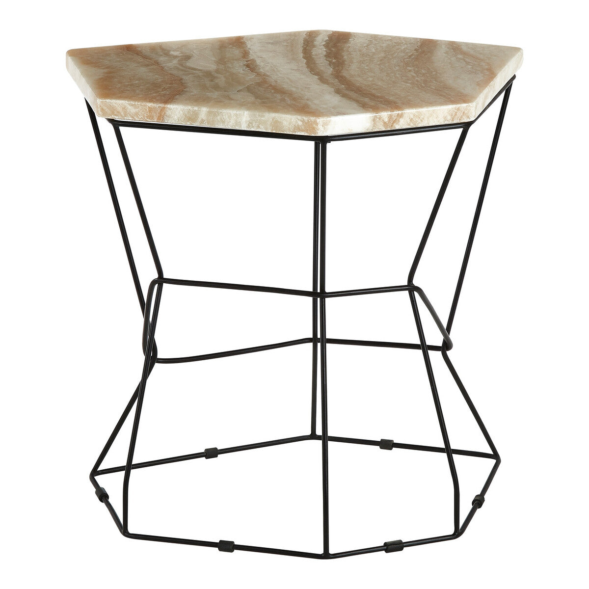 Relic Side Table With Patterned Top