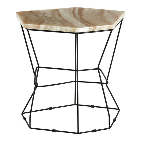 Relic Side Table With Patterned Top