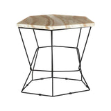 Relic Side Table With Patterned Top
