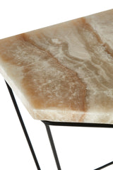 Relic Side Table With Patterned Top