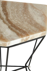 Relic Side Table With Patterned Top