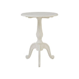 Loire Round White Pedestal Table