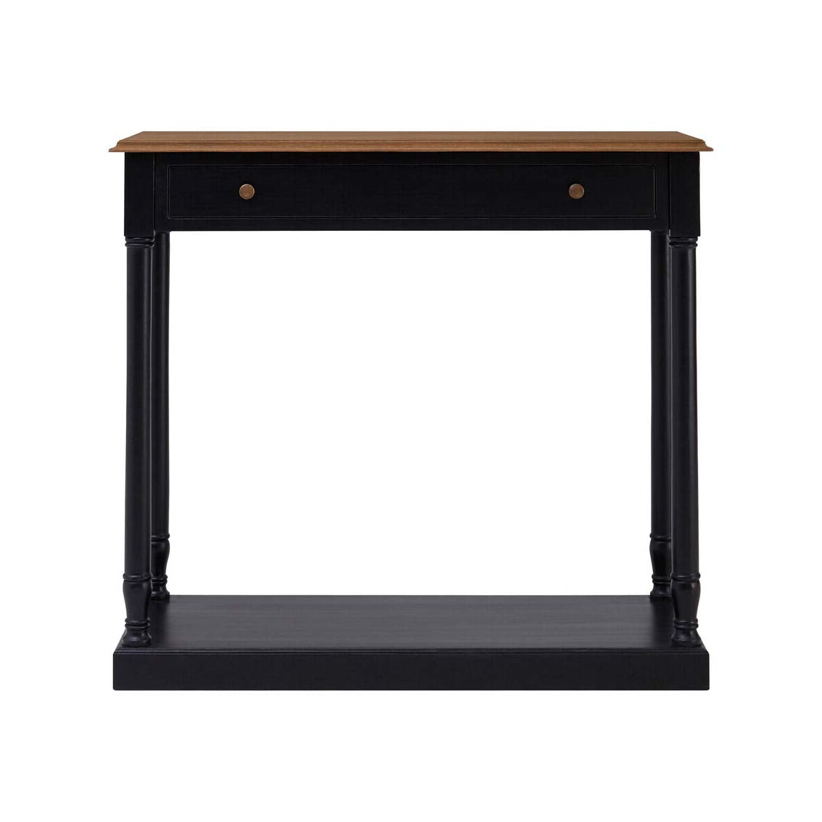Loire 1 Drawer Black Console Table