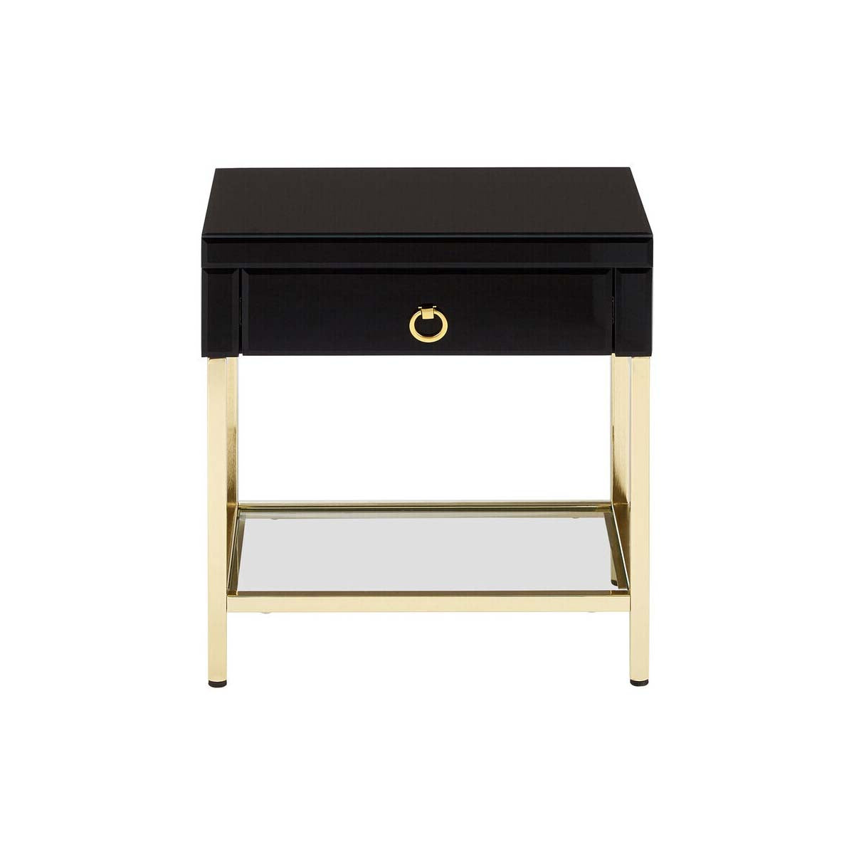 Kensington Townhouse Black and Gold Side Table