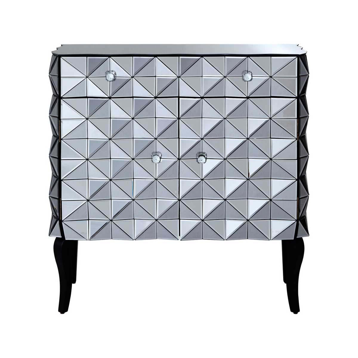 Soho Silver Finish Cabinet