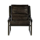 Hoxton Dark Brown Leather Lounge Chair