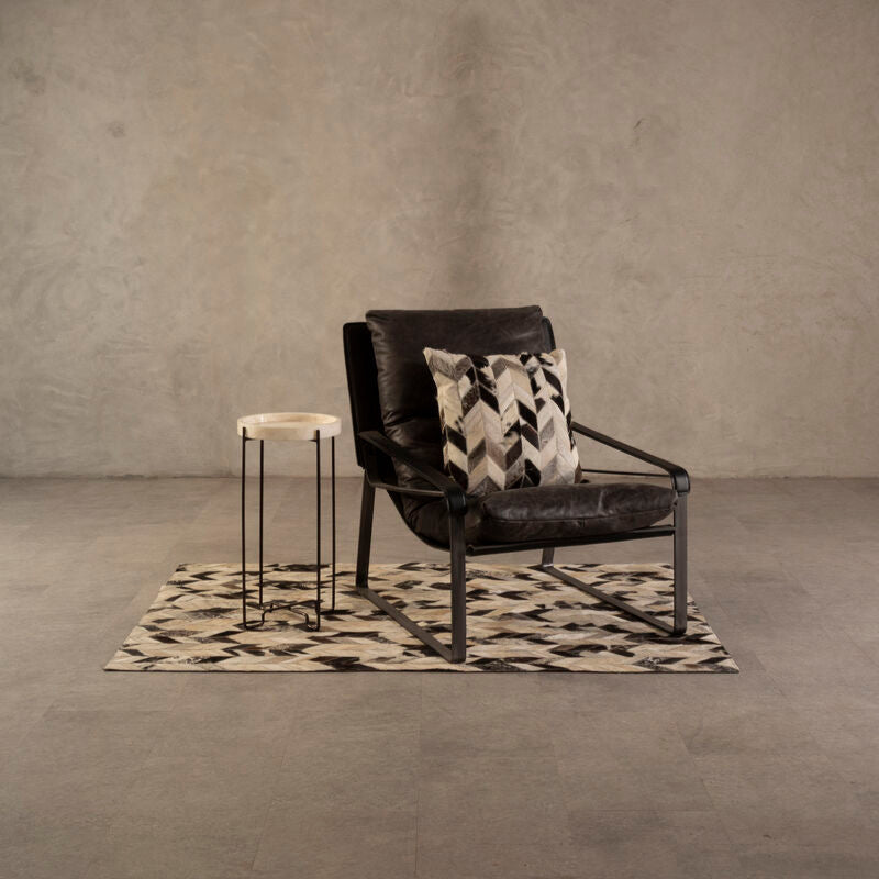 Hoxton Dark Brown Leather Lounge Chair