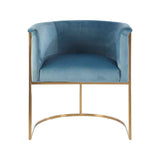 Mias Blue Velvet Chair