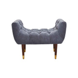 Shay Grey Chenille Stool