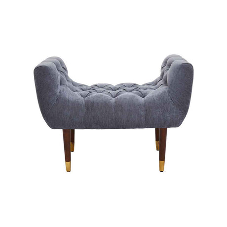 Shay Grey Chenille Stool