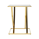 Reena Gold Finish Side Table