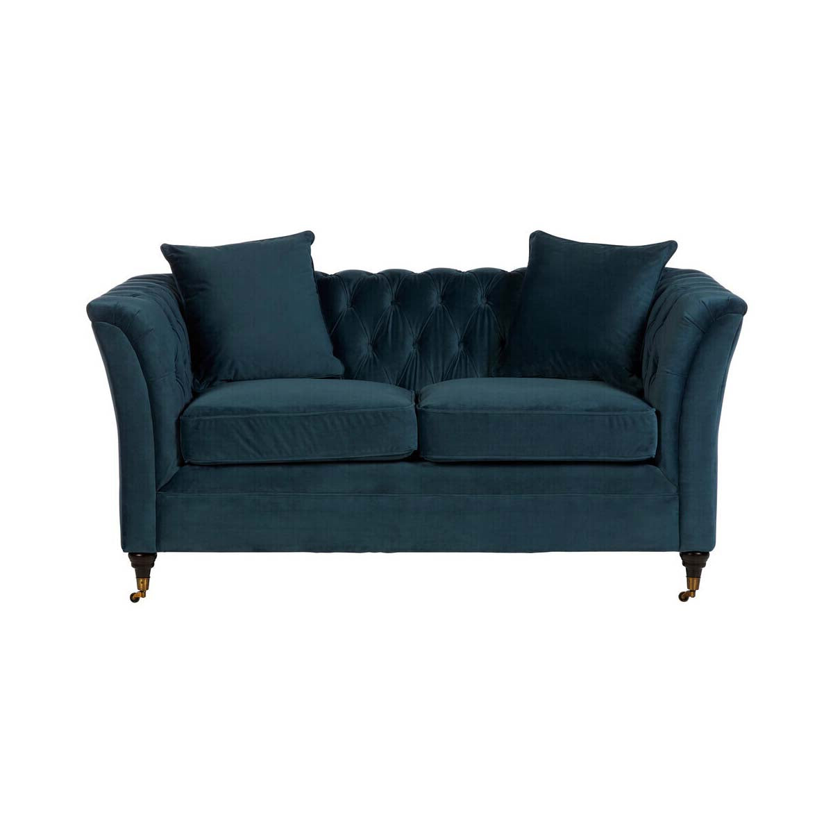 Sabrina Two Seat Midnight Velvet Sofa