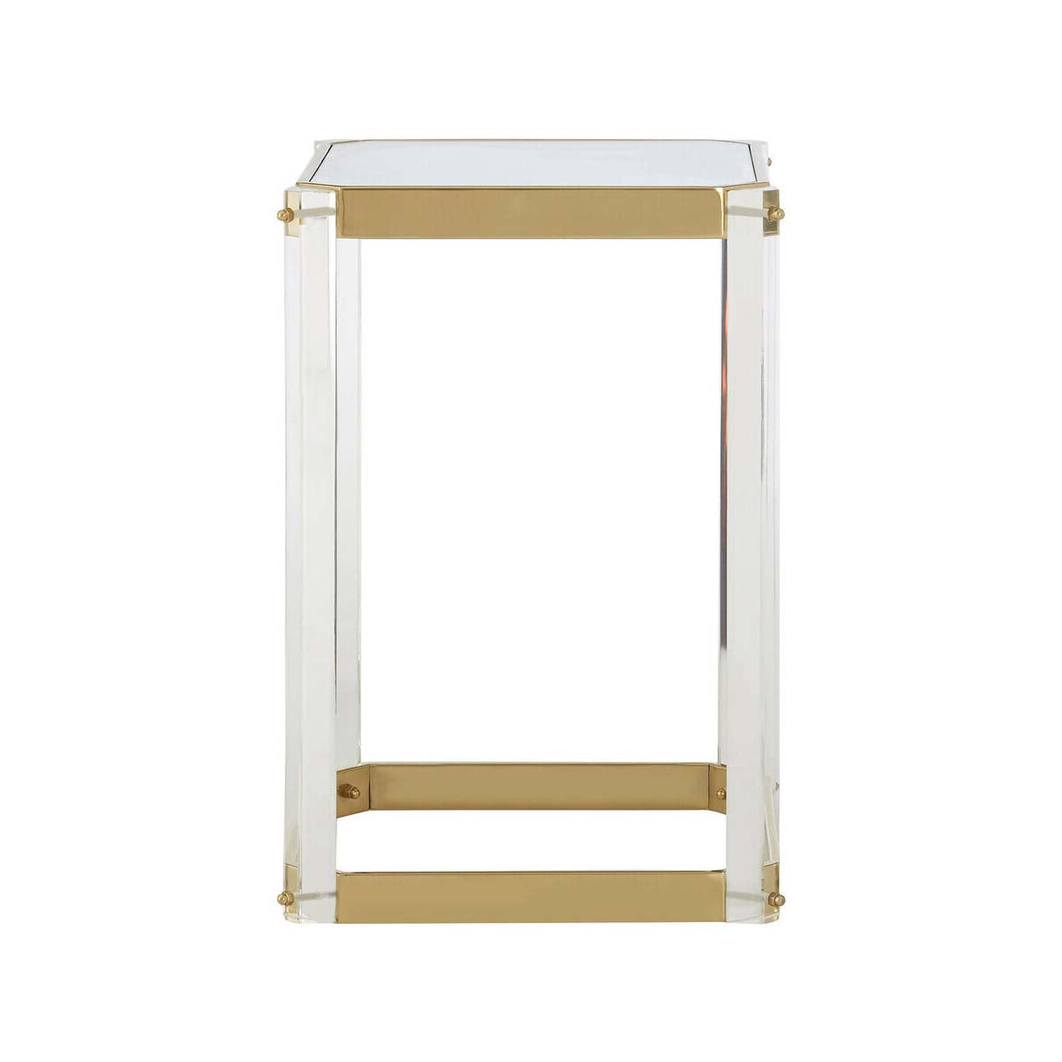 Miley Side Table With Mirrored Top