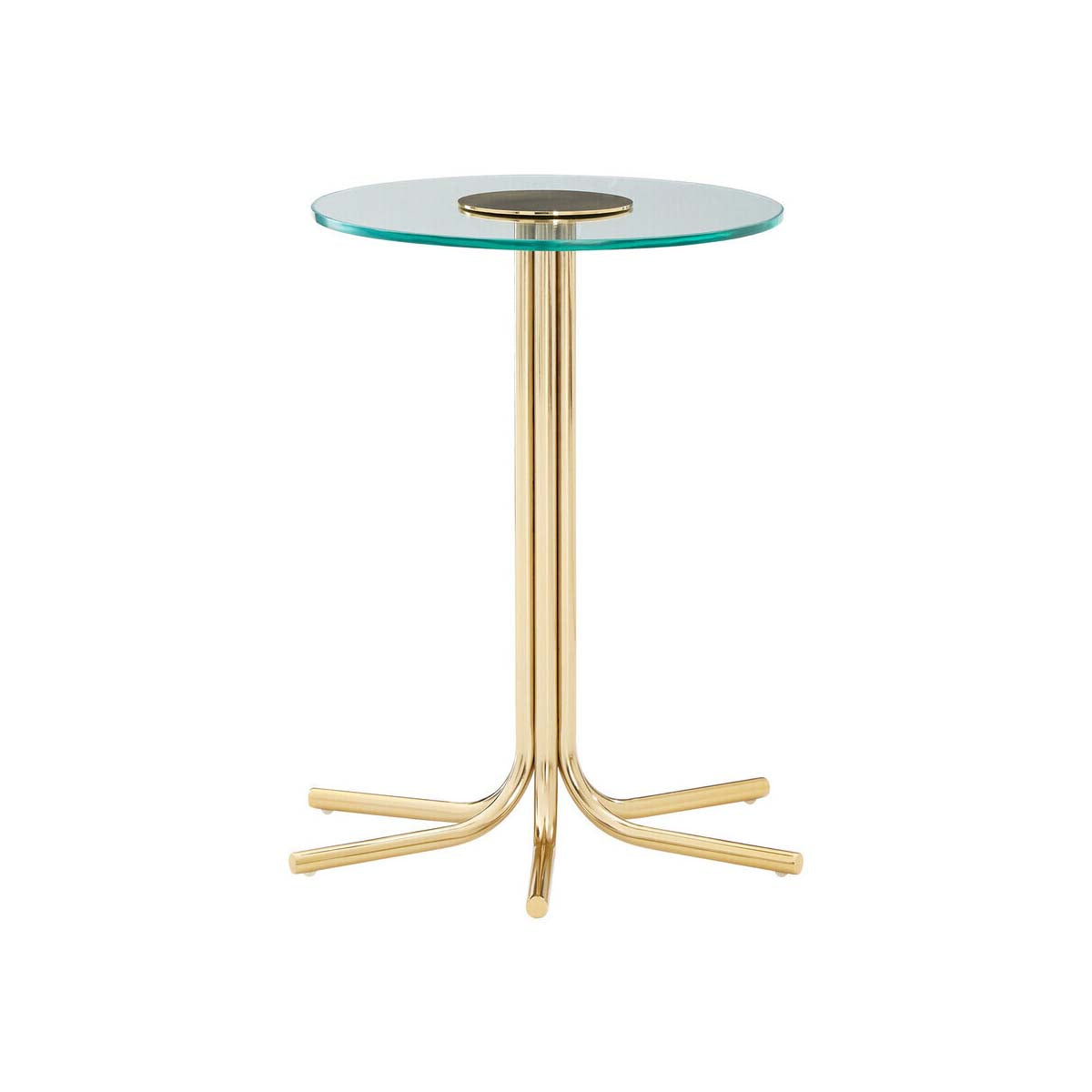 Miley Side Table With Glass Top