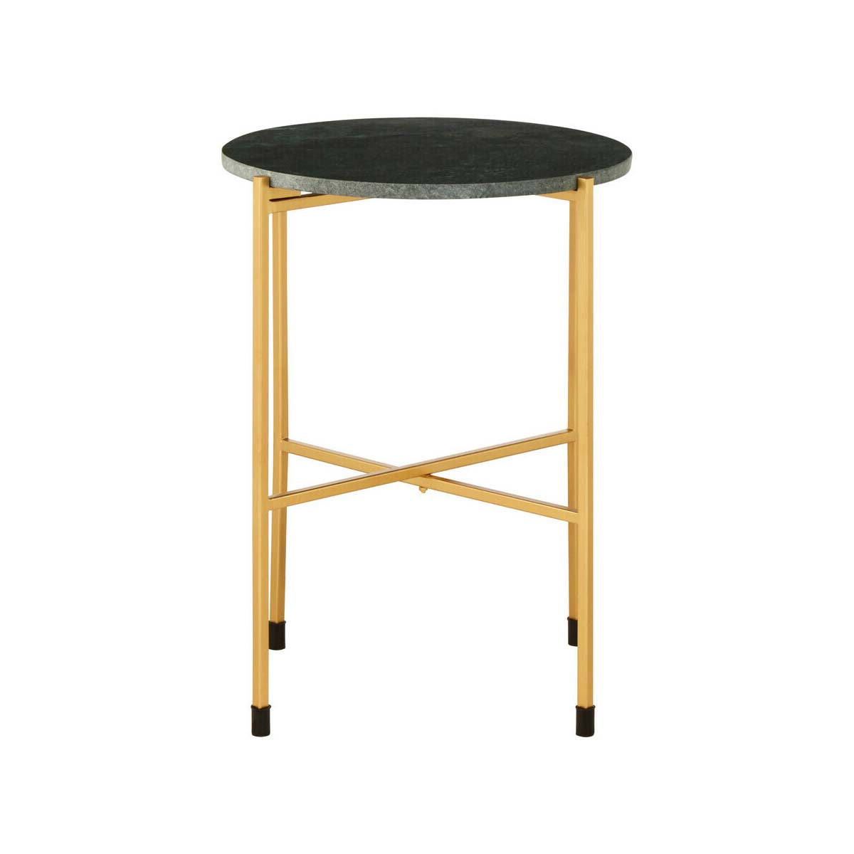 Templar Large Green Marble Top Side Table