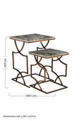 Templar Set Of 2 Square Side Tables