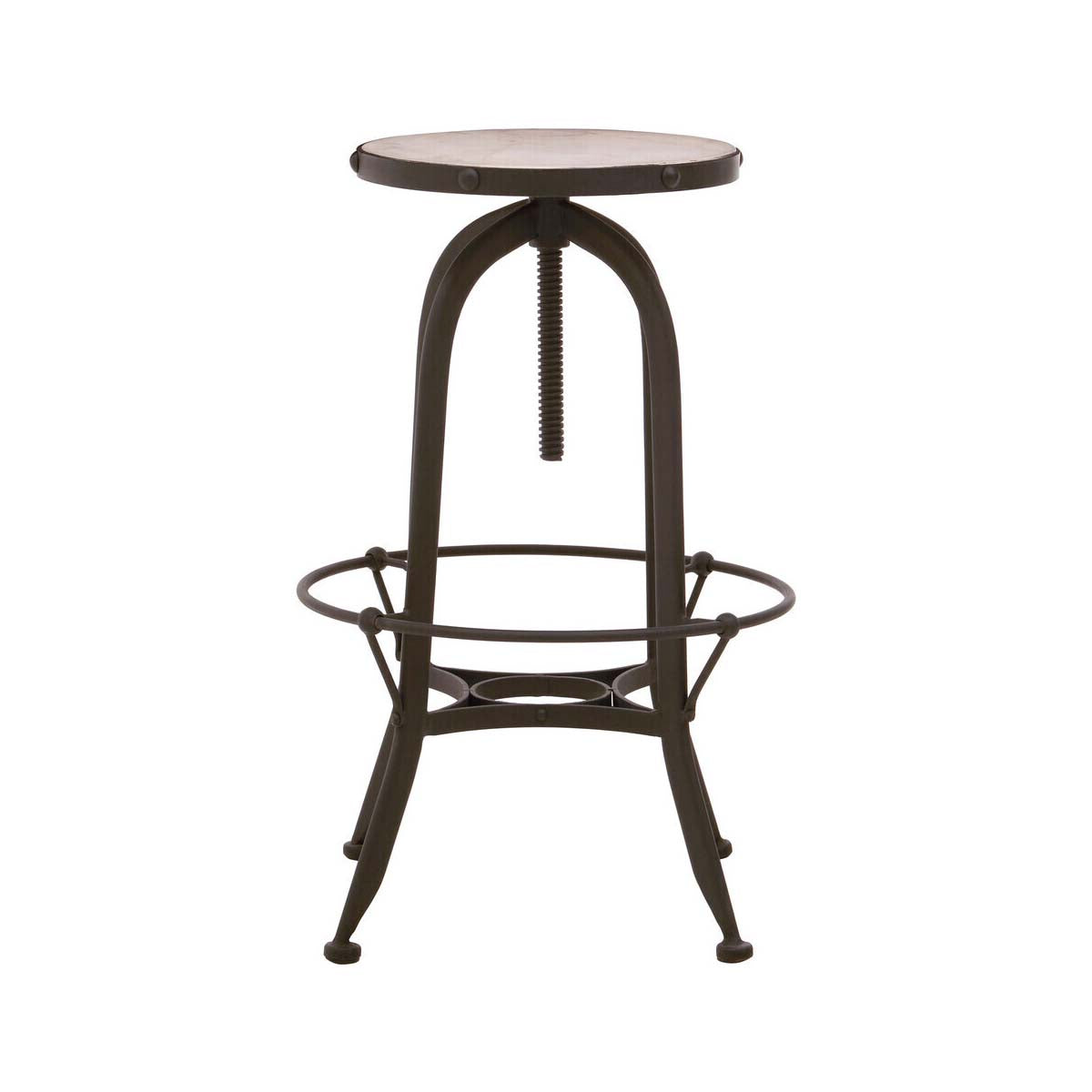 Vasco Black And White Finish Bar Stool