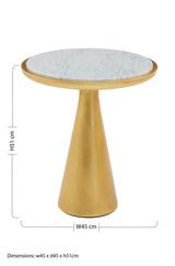 Lino Small Gold Side Table