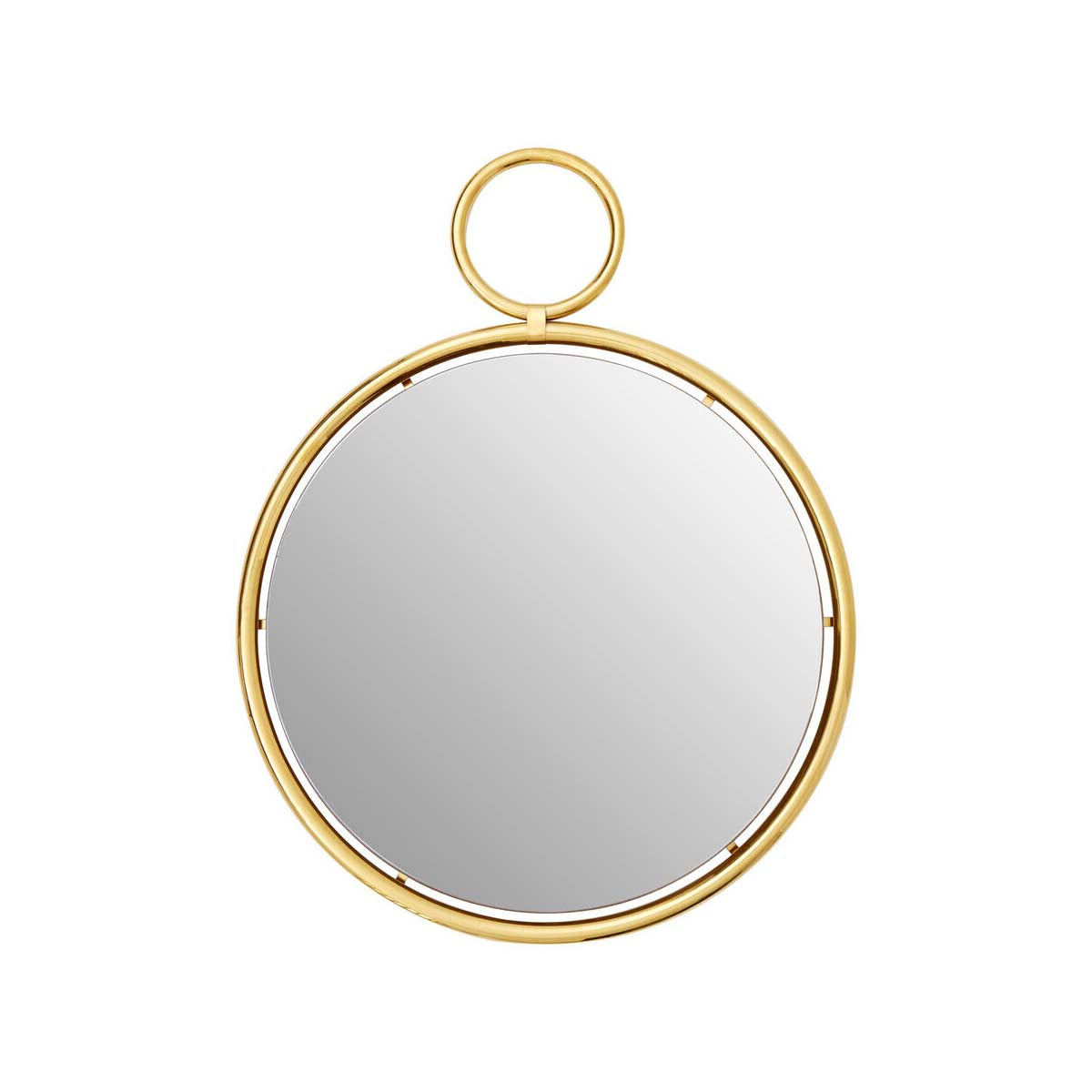 Meissa Gold Finish Pendant Wall Mirror