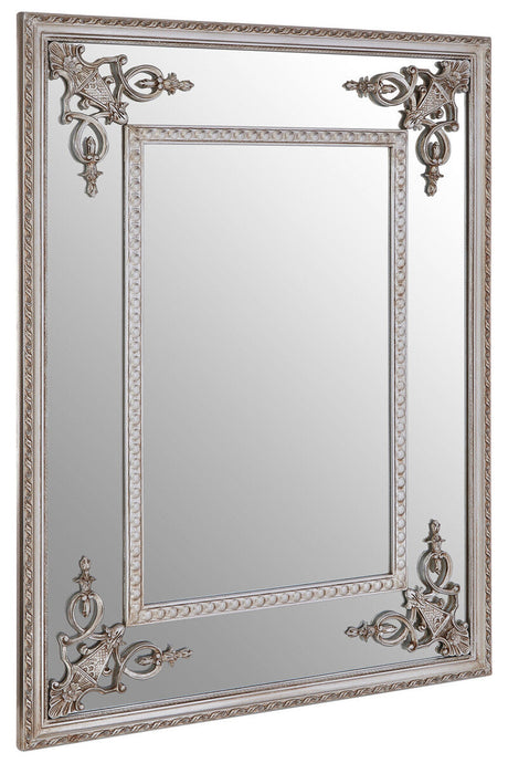 Marseille Champagne Bead Frame Wall Mirror