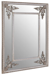 Marseille Champagne Bead Frame Wall Mirror