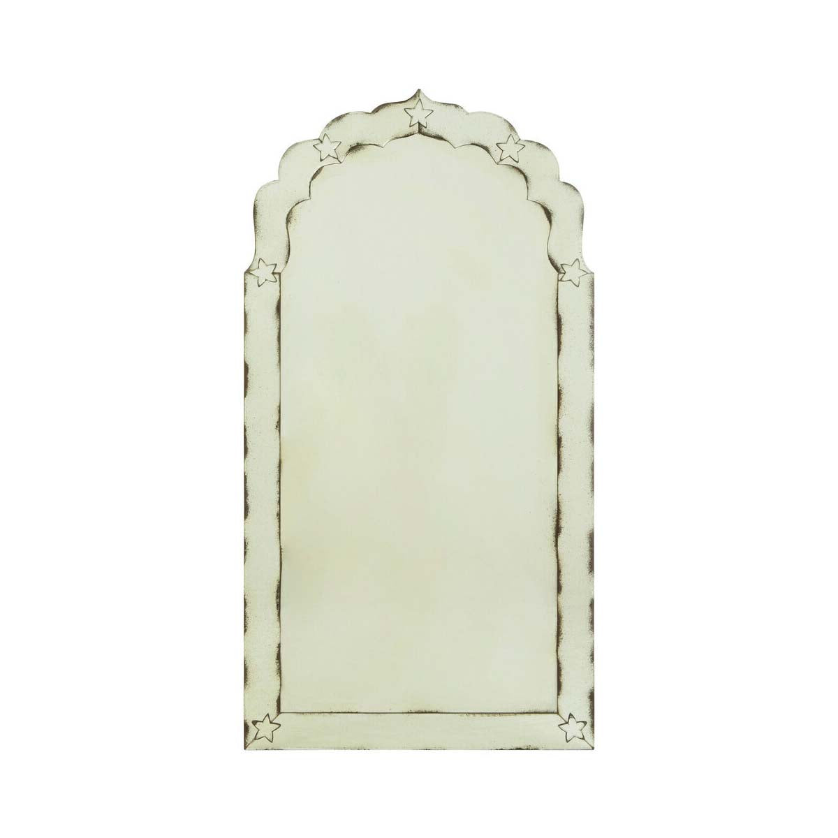 Riza Arched And Star Detail Wall Mirror
