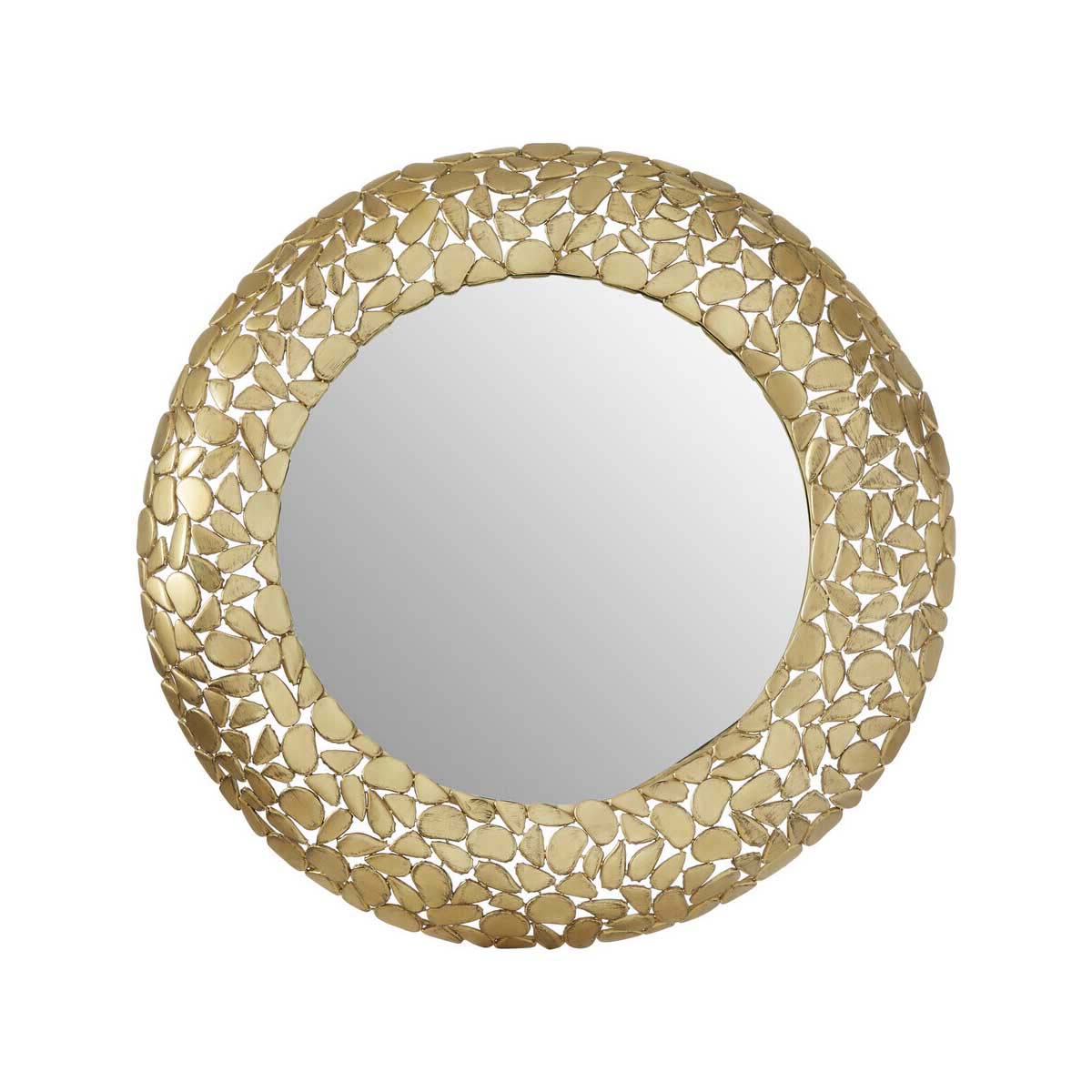 Templar Pebble Effect Round Wall Mirror