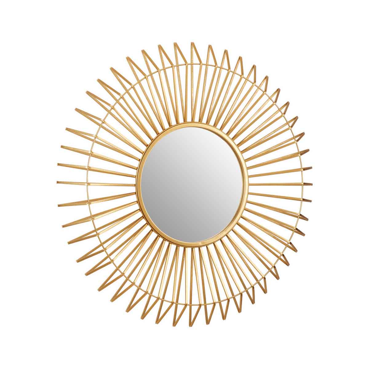 Beauly Round Gold Wall Mirror