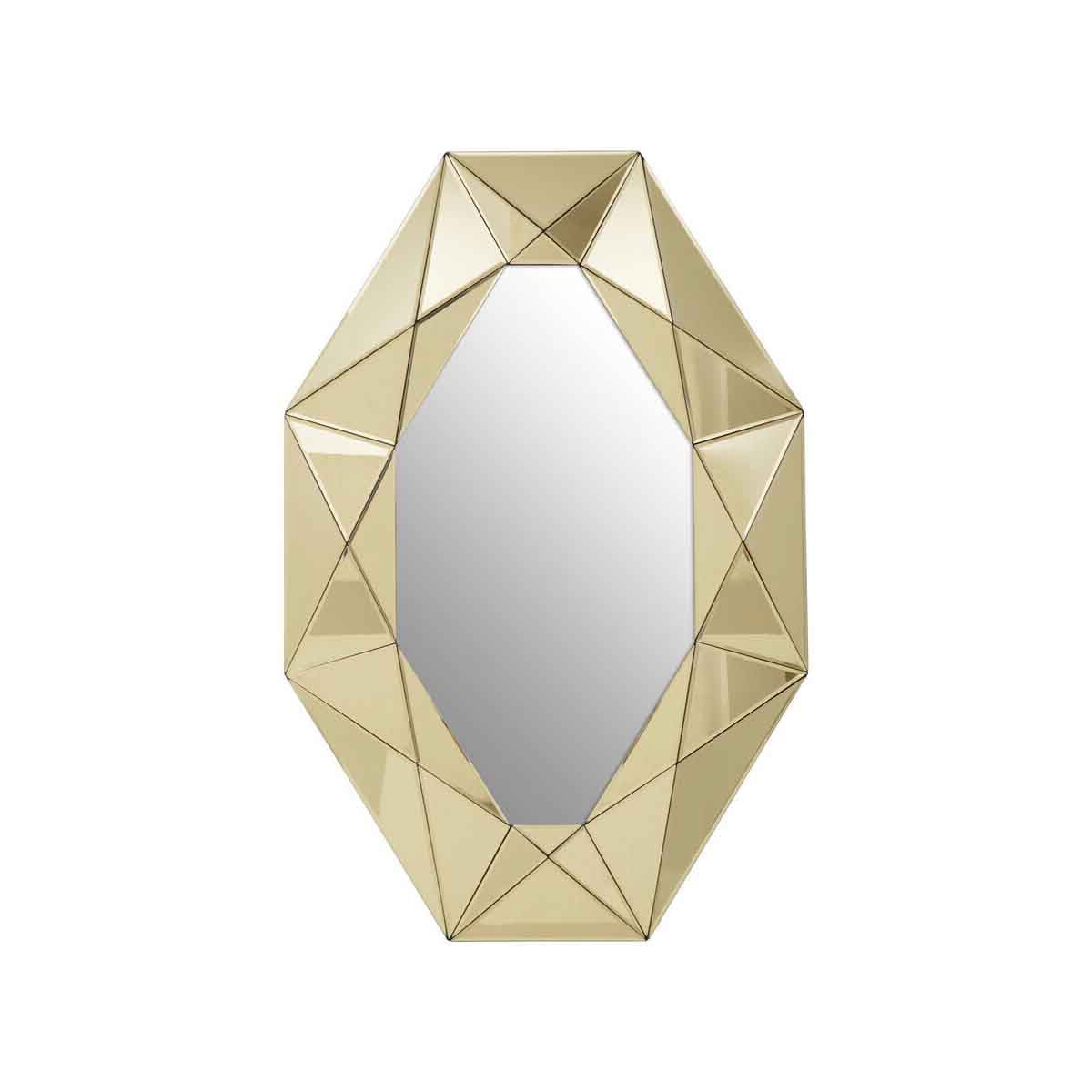 Kava Gold Frame Wall Mirror