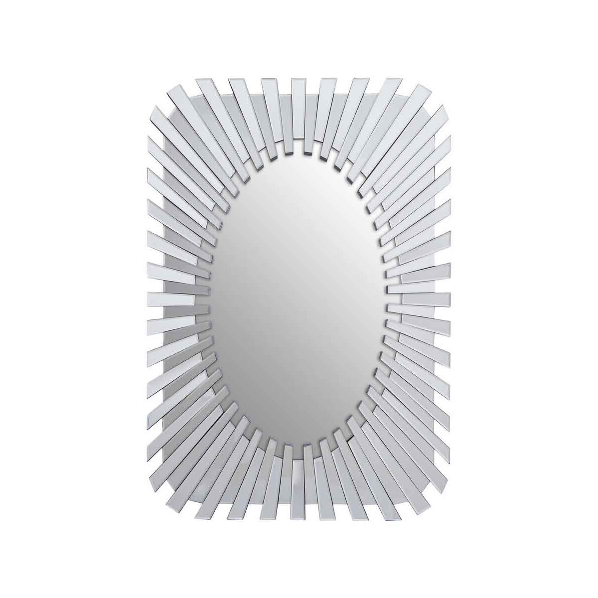 Jade Silver Sunburst Wall Mirror