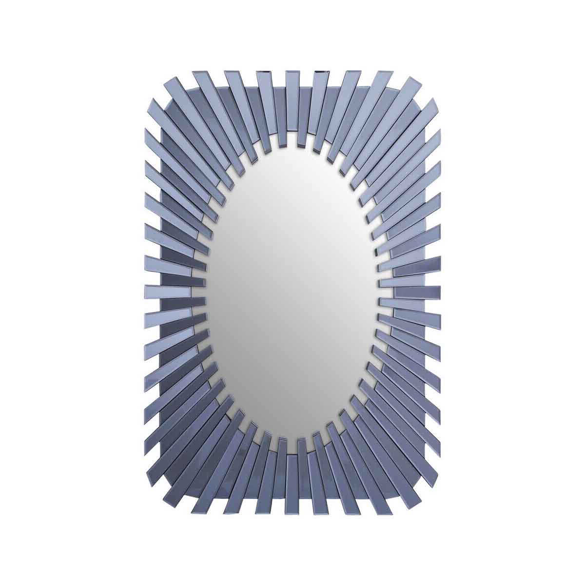 Jade Grey Sunburst Wall Mirror