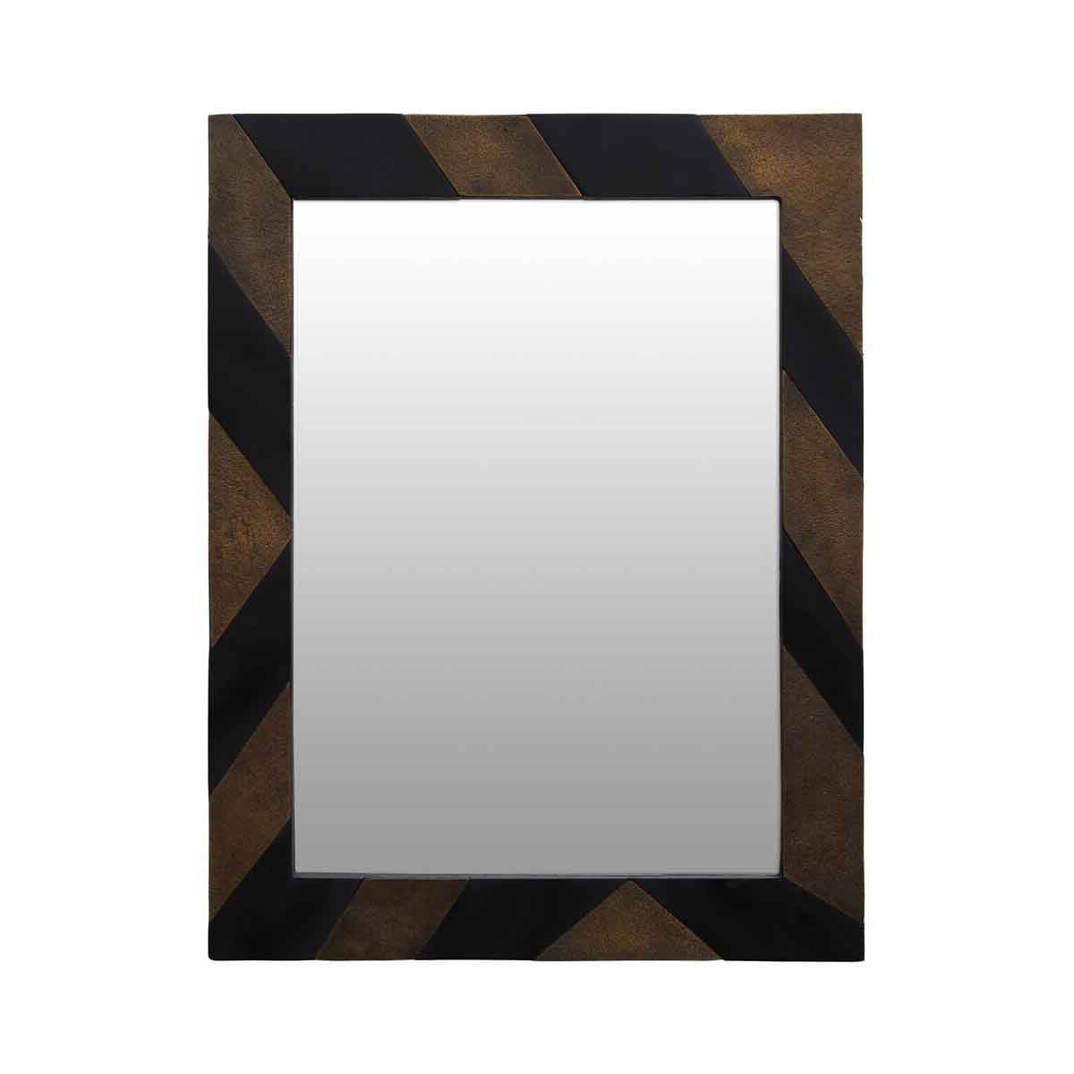 Aris Black and Gold Wall Mirror